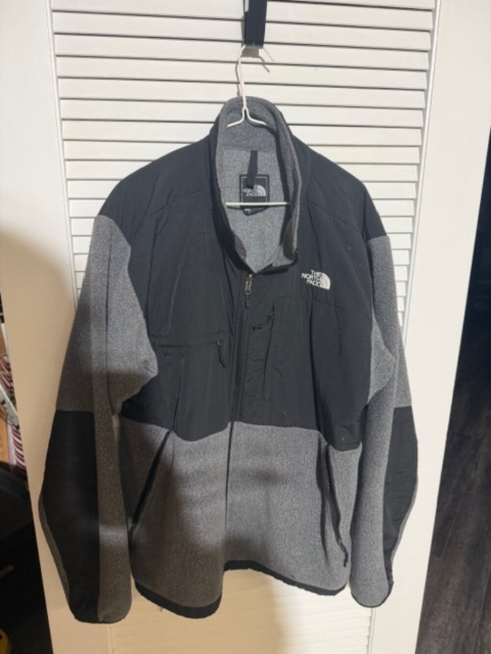 The North Face Denali Jacket XL | Black Gray Fleece | Full Zip Heavyweight